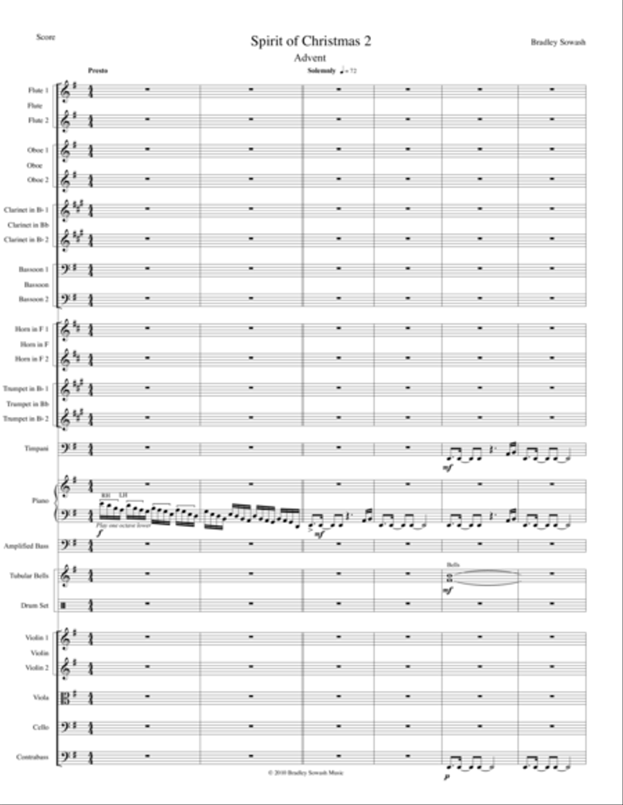 Spirit of Christmas 2/5 - Advent Full Orchestra scores gallery preview page 1