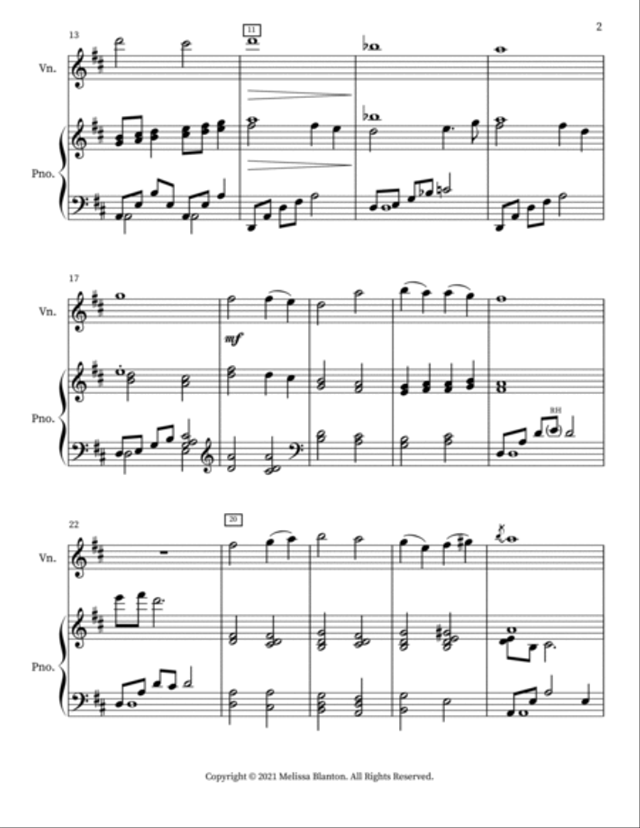Abide With Me Abide With Me Violin Solo scores gallery preview page 2