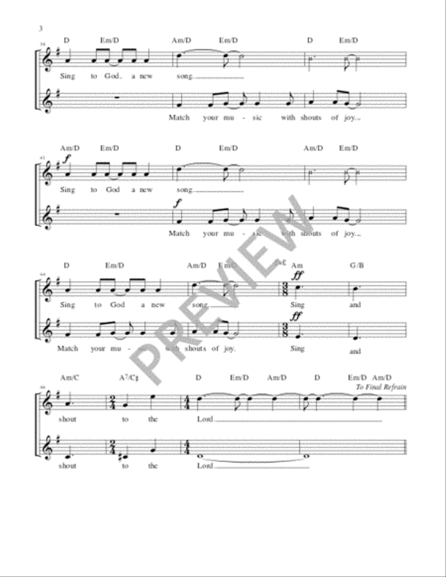 Sing a New Song - Guitar edition Guitar scores gallery preview page 3
