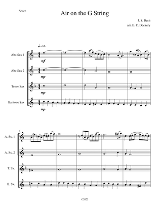 Air on the G String (Saxophone Quartet)