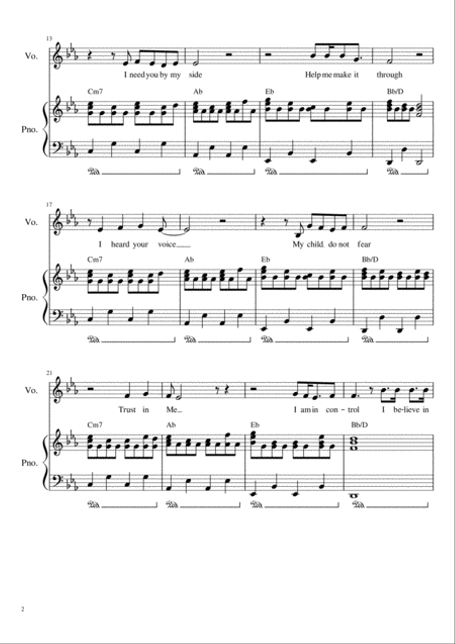I believe in You Joe Felarca Voice scores gallery preview page 2