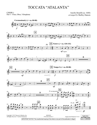 Toccata ("Atalanta") - Choir 1-Pt 1-Fl, Ob, Vibes