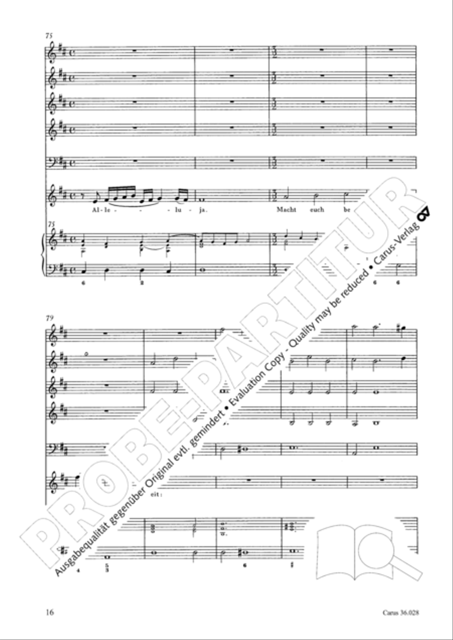 Wake, o wake and hear the voices 3-Part scores gallery preview page 16