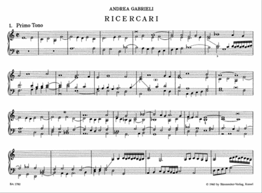 Ricercari for Organ Ricercari for Organ Harpsichord scores gallery preview page 2