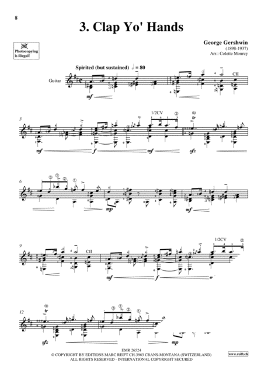 Gershwin 20 Greatest Hits Guitar scores gallery preview page 5