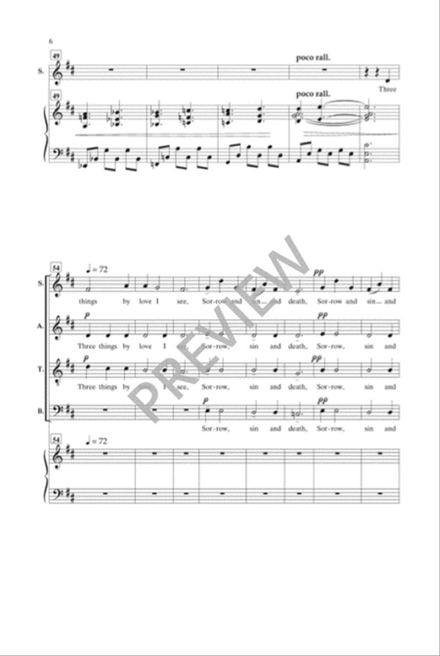 The Stars Stand Up in the Air 4-Part scores gallery preview page 7