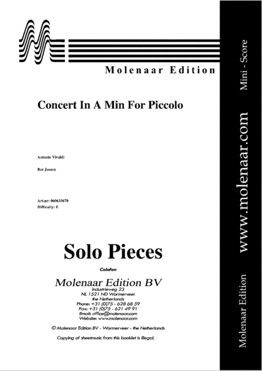 Concert in a Minor Piccolo scores gallery preview page 2