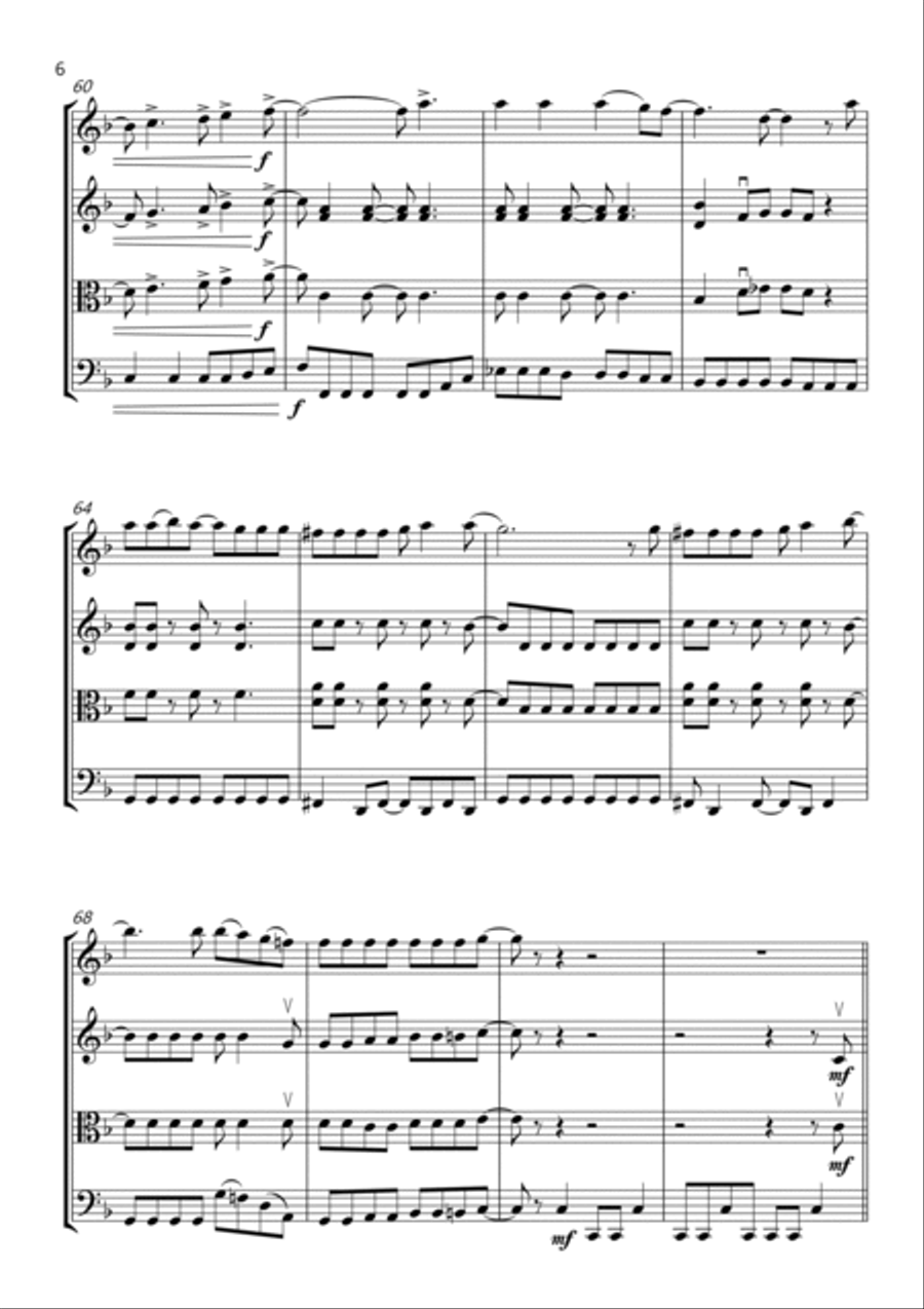 Don't Stop Me Now Don't Stop Me Now String Quartet scores gallery preview page 6