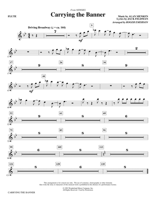 Book cover for Carrying The Banner (from Newsies) (arr. Roger Emerson) - Flute