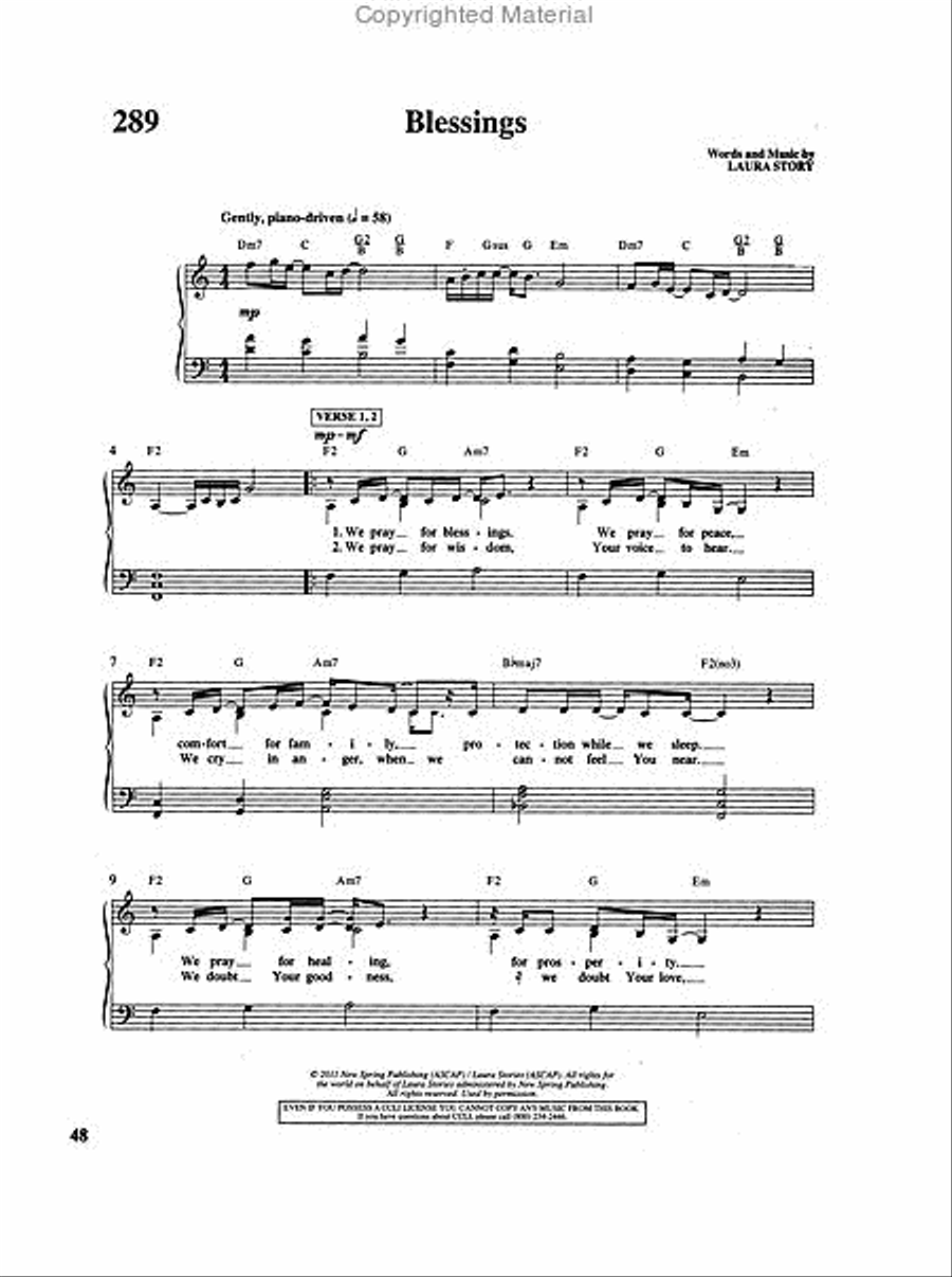 More Songs for Praise & Worship 6 - Singalong Book (Piano/Guitar/Vocal) Piano, Vocal, Guitar scores gallery preview page 5