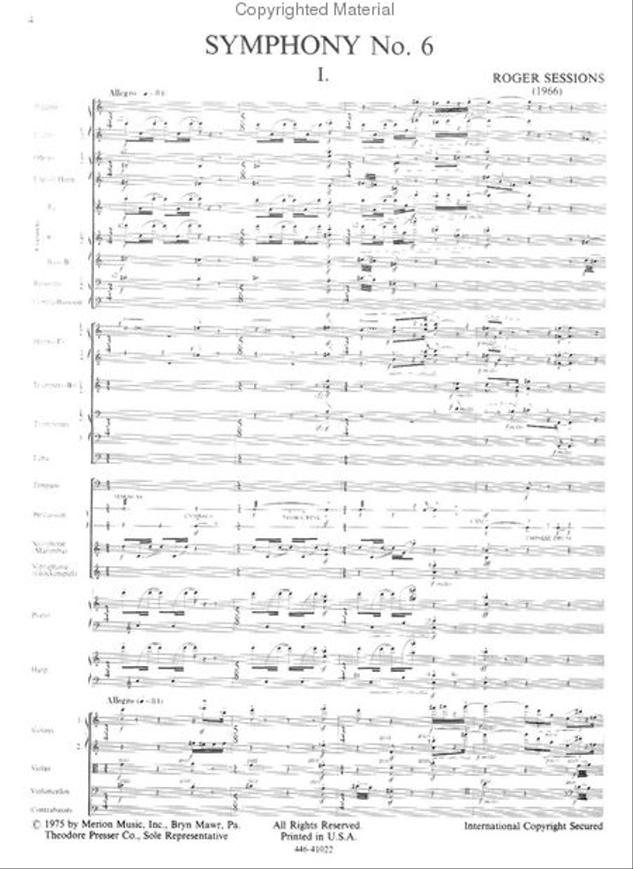 Symphony No. 6 Orchestra scores gallery preview page 2
