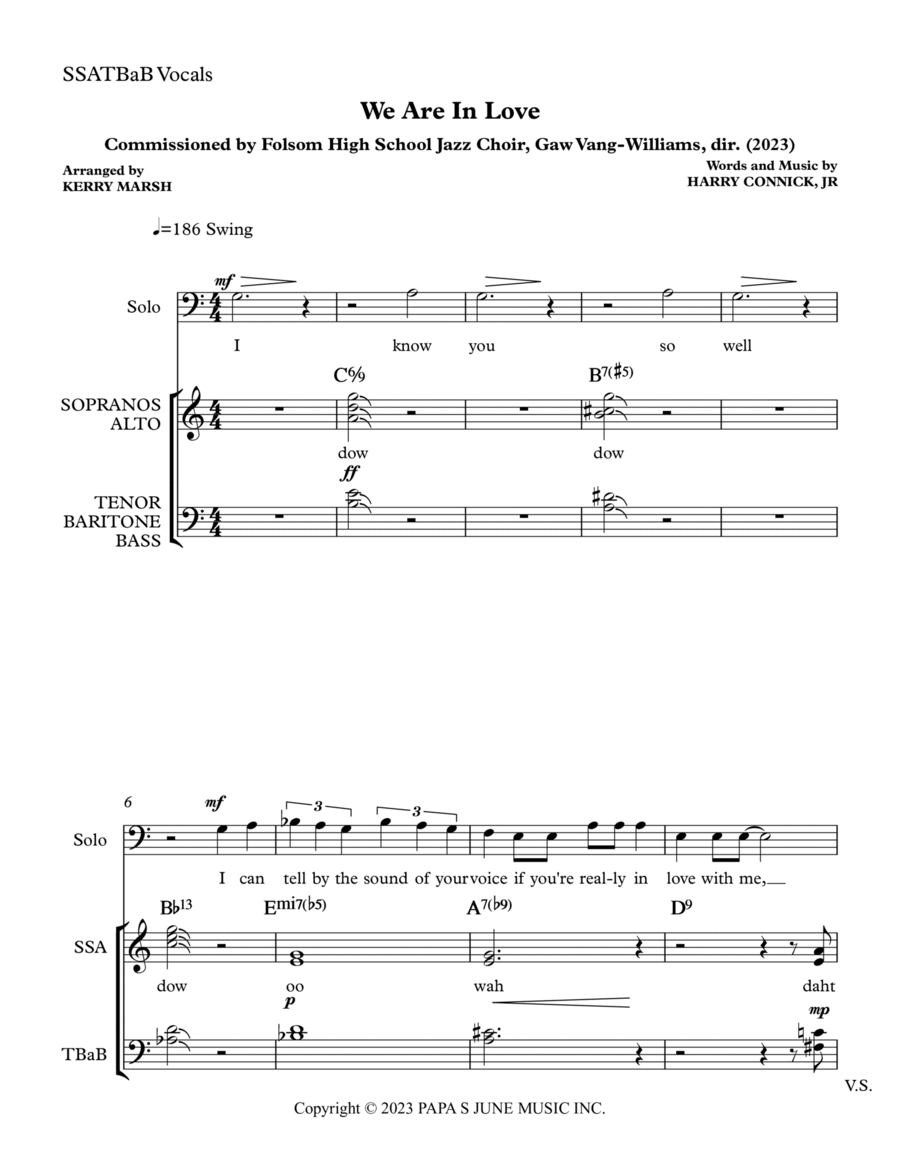 We Are In Love Divisi scores gallery preview page 1