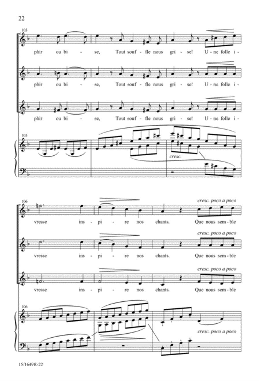 Salut au Chevalier Printemps SSA scores gallery preview page 22