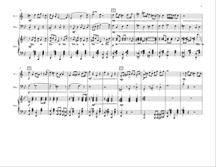 Eerie Elegies Clarinet Trio in C minor Clarinet Trio scores gallery preview page 2