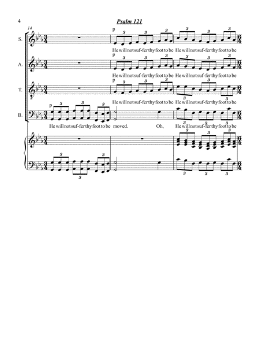 Psalm 121 Choir scores gallery preview page 4