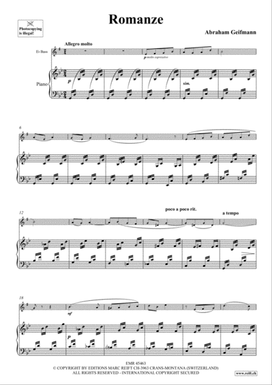 Romanze Voice Solo scores gallery preview page 3