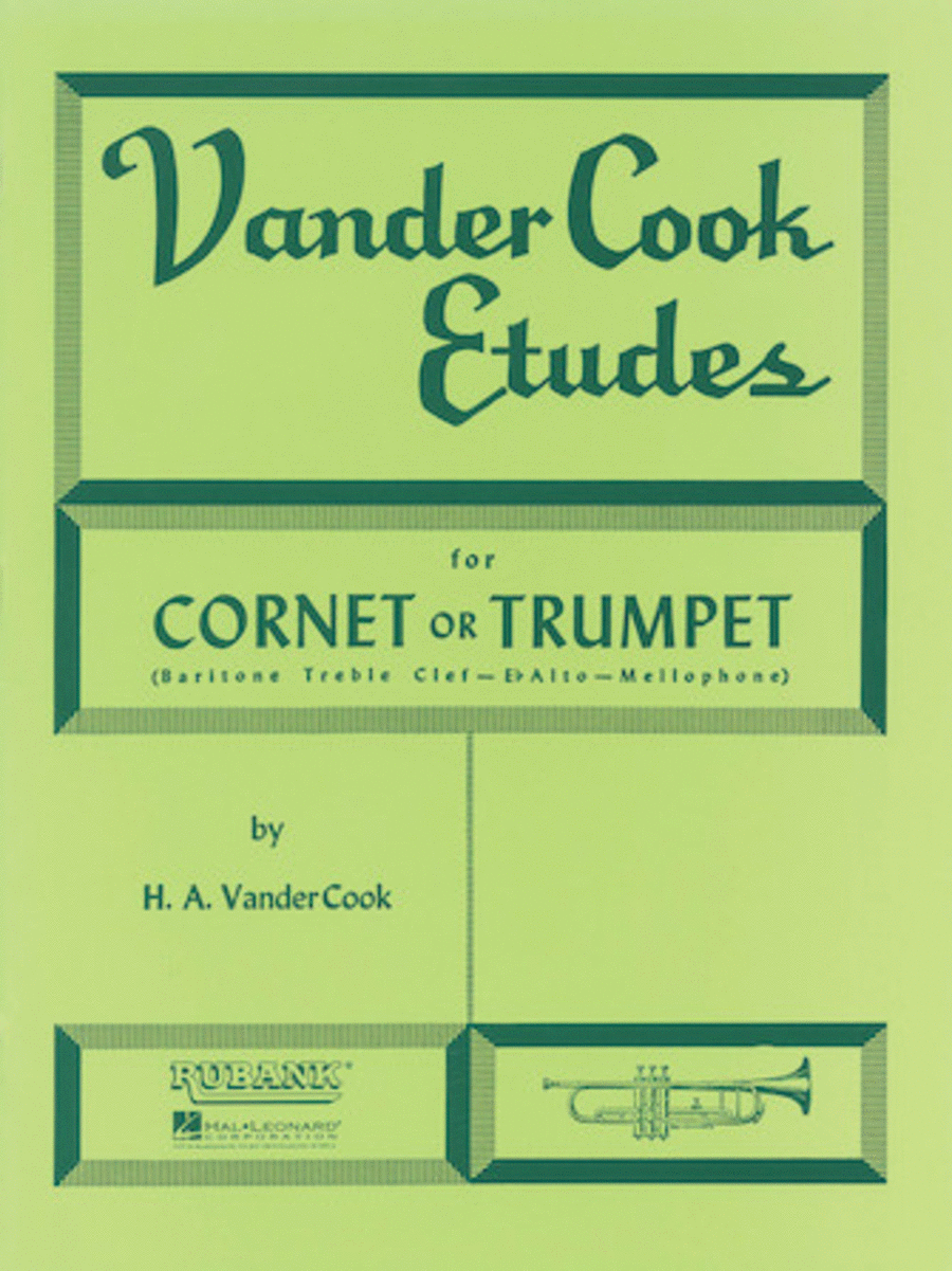 Vandercook Etudes For Cornet Or Trumpet Baritone Horn TC - Sheet Music