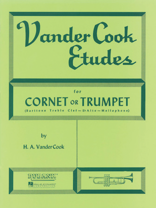 Book cover for Vandercook Etudes For Cornet Or Trumpet
