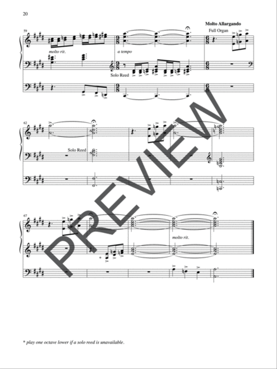 Liturgical Suite Organ scores gallery preview page 20