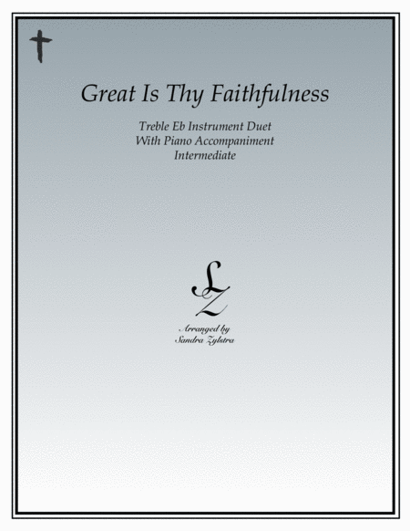 Great Is Thy Faithfulness (treble Eb instrument duet) image number null