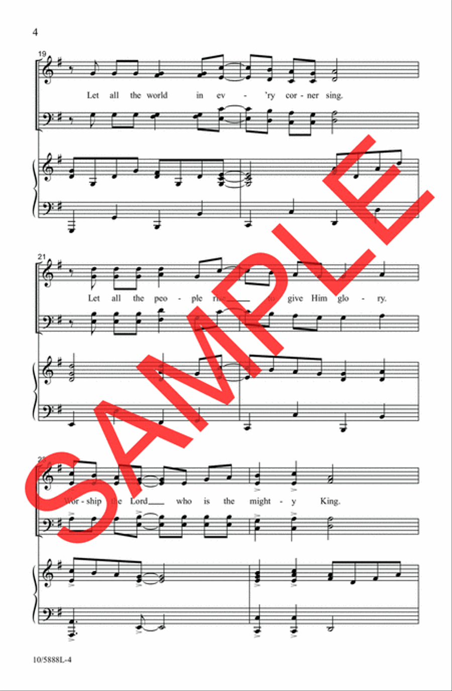Let All the World Praise Him Choir scores gallery preview page 4