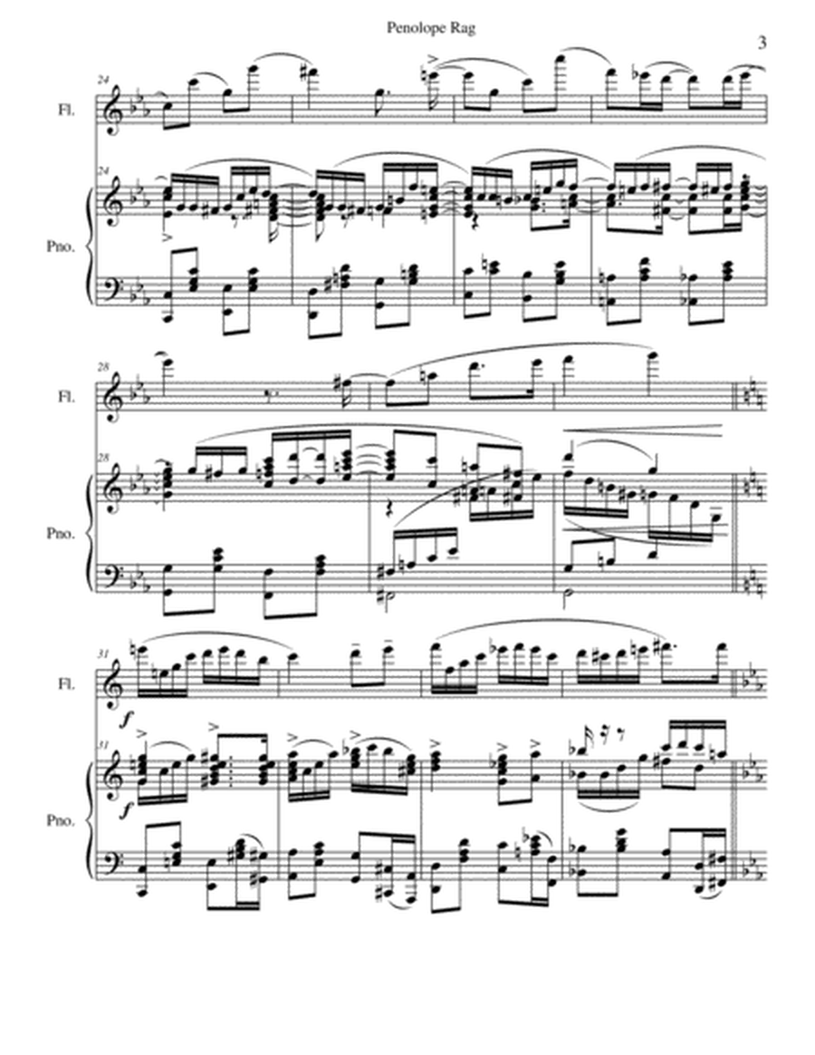 Penelope Rag - a Grand Concert Rag for Flute and Piano