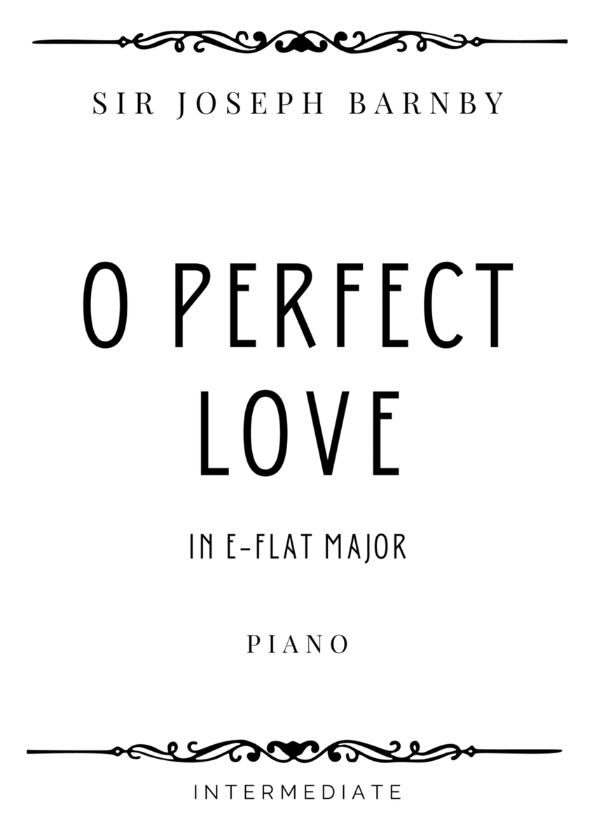 Barnby - O Perfect Love in E Flat Major - Easy image number null