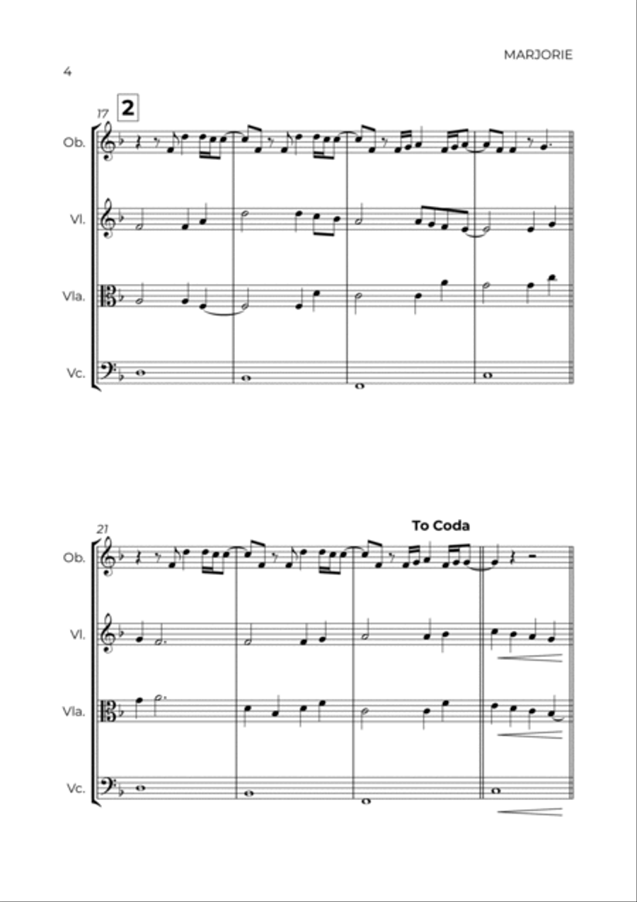 Marjorie Oboe scores gallery preview page 4