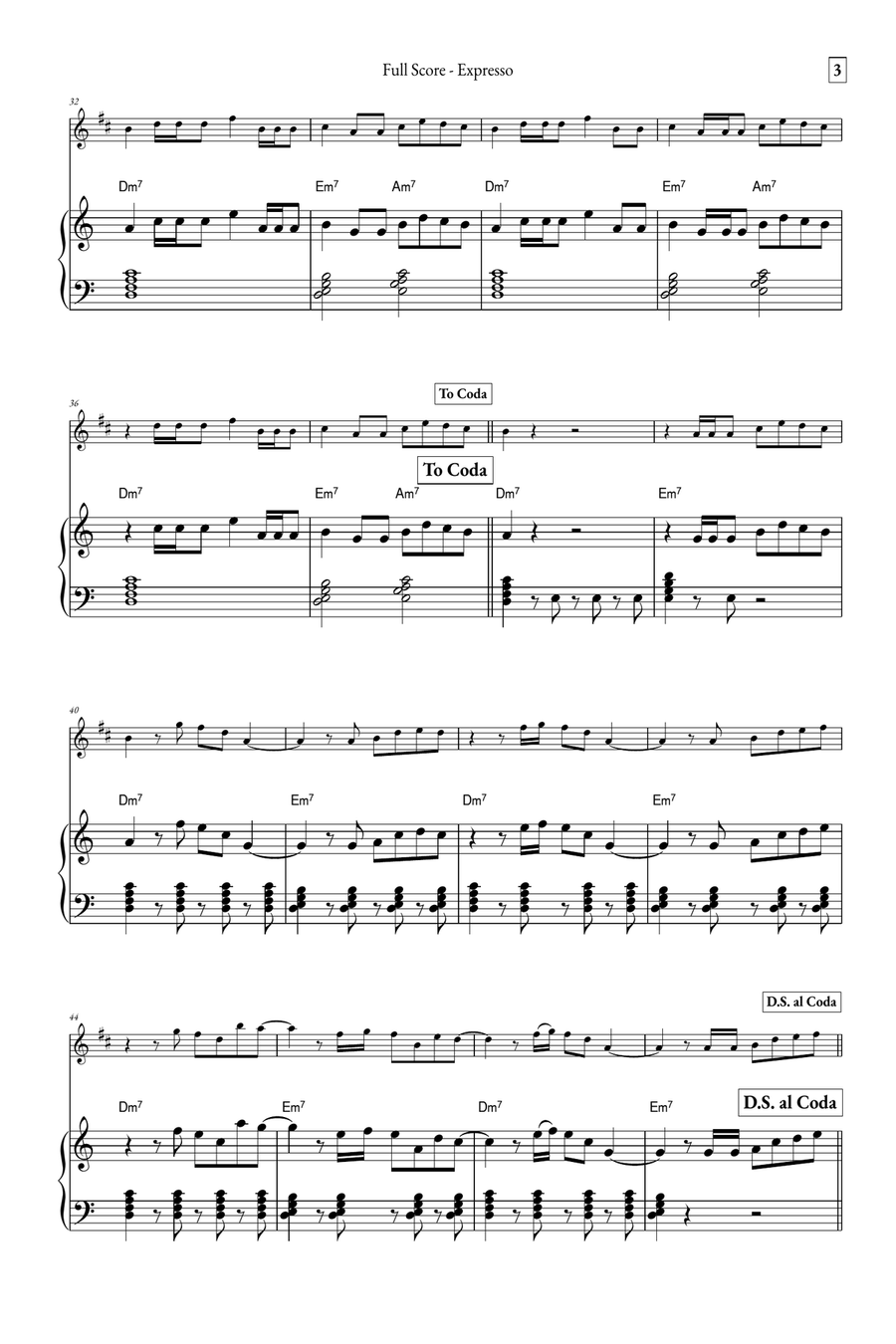 Espresso B-Flat Clarinet scores gallery preview page 3