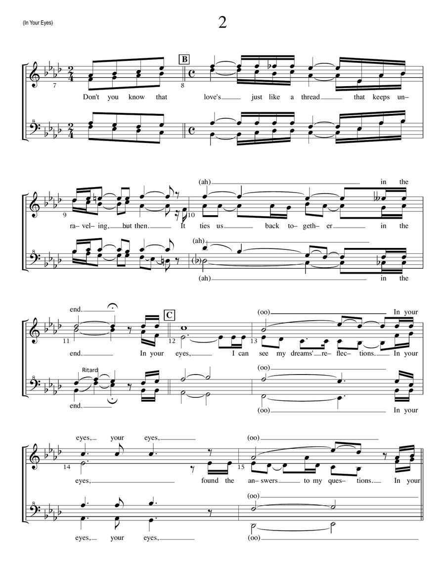 In Your Eyes SSAA scores gallery preview page 2