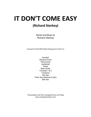 Book cover for It Don't Come Easy