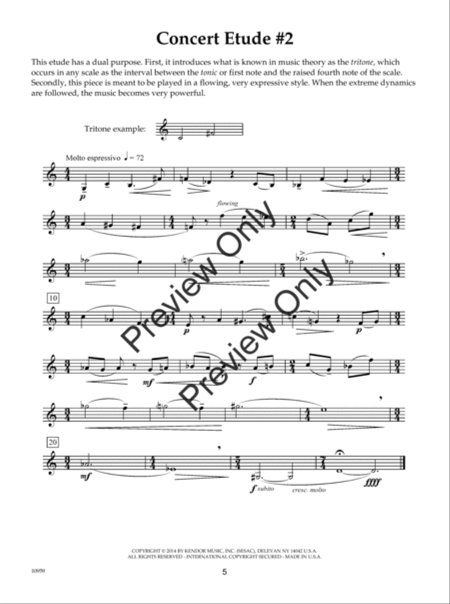 Concert Etudes B-Flat Clarinet scores gallery preview page 6