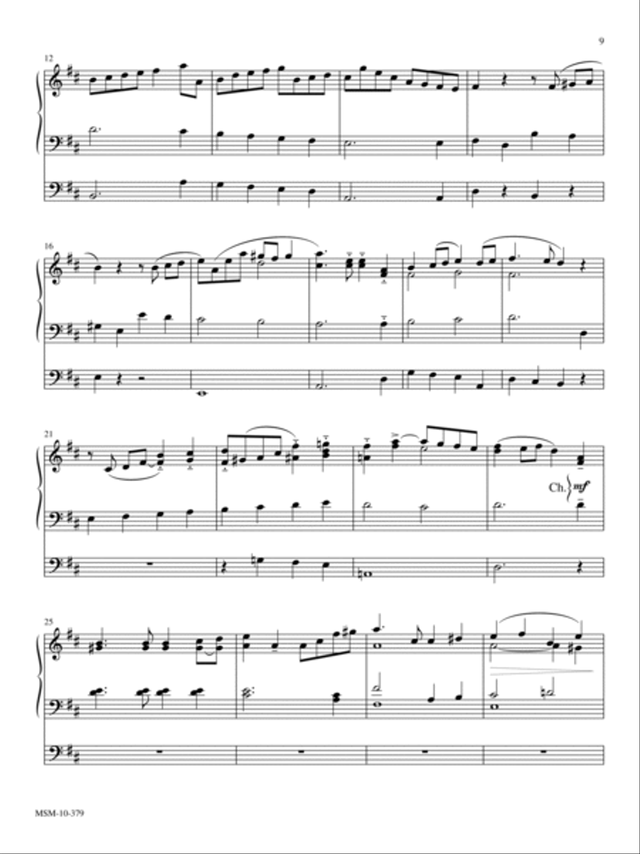 Three Hymns of Rejoicing for Organ Organ Solo scores gallery preview page 6