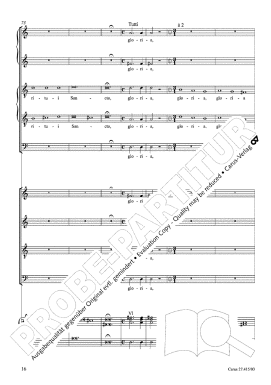 Laudate Dominum Primo 4-Part scores gallery preview page 17