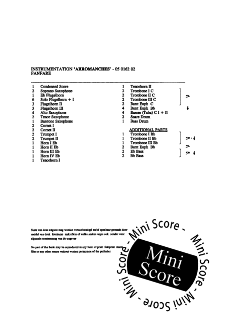 Arromanches Arromanches Fanfare Band scores gallery preview page 4