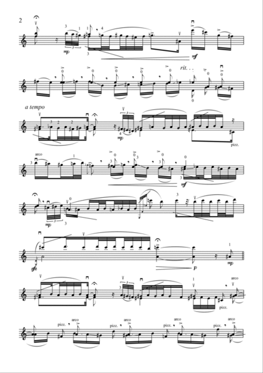 Cristian Gentilini: THE AIRY VIOLIN (ES-22-019) Violin Solo scores gallery preview page 6
