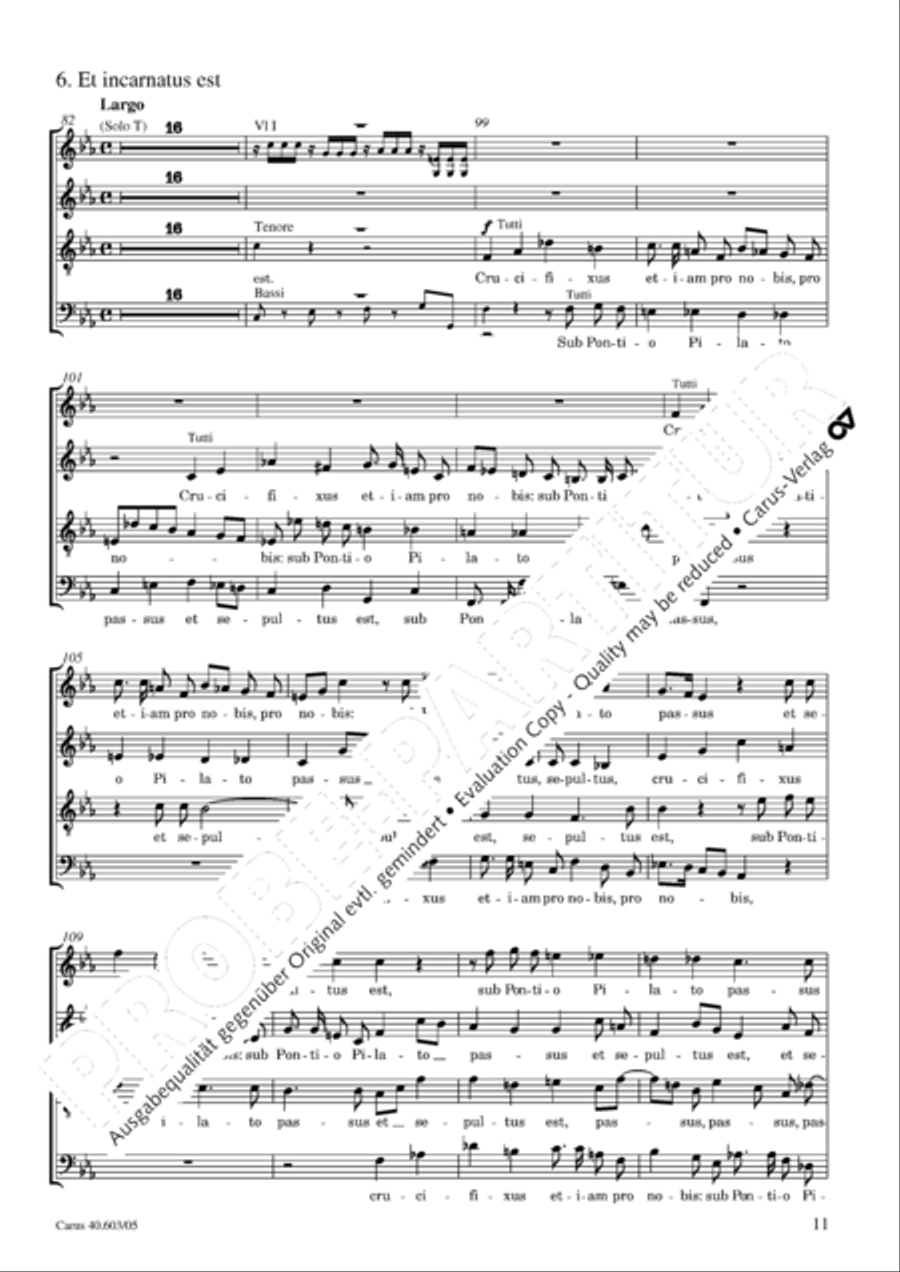 Grosse Orgelsolomesse in Es 4-Part scores gallery preview page 12