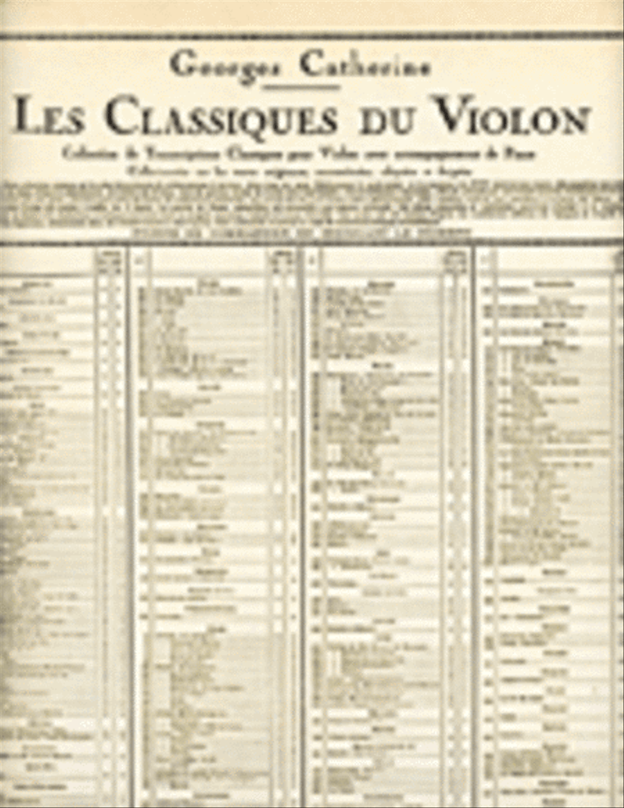 Air Tendre et Gavotte - Classiques No. 134 Violin Solo scores gallery preview page 1
