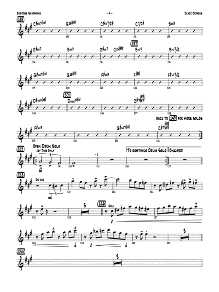 Black Orpheus: E-flat Baritone Saxophone