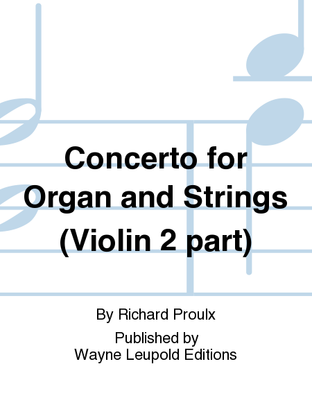 Concerto for Organ and Strings, Violin 2