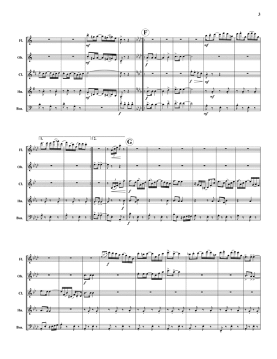 American Rag Woodwind Quintet scores gallery preview page 3
