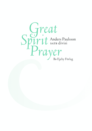 Great Spirit Prayer