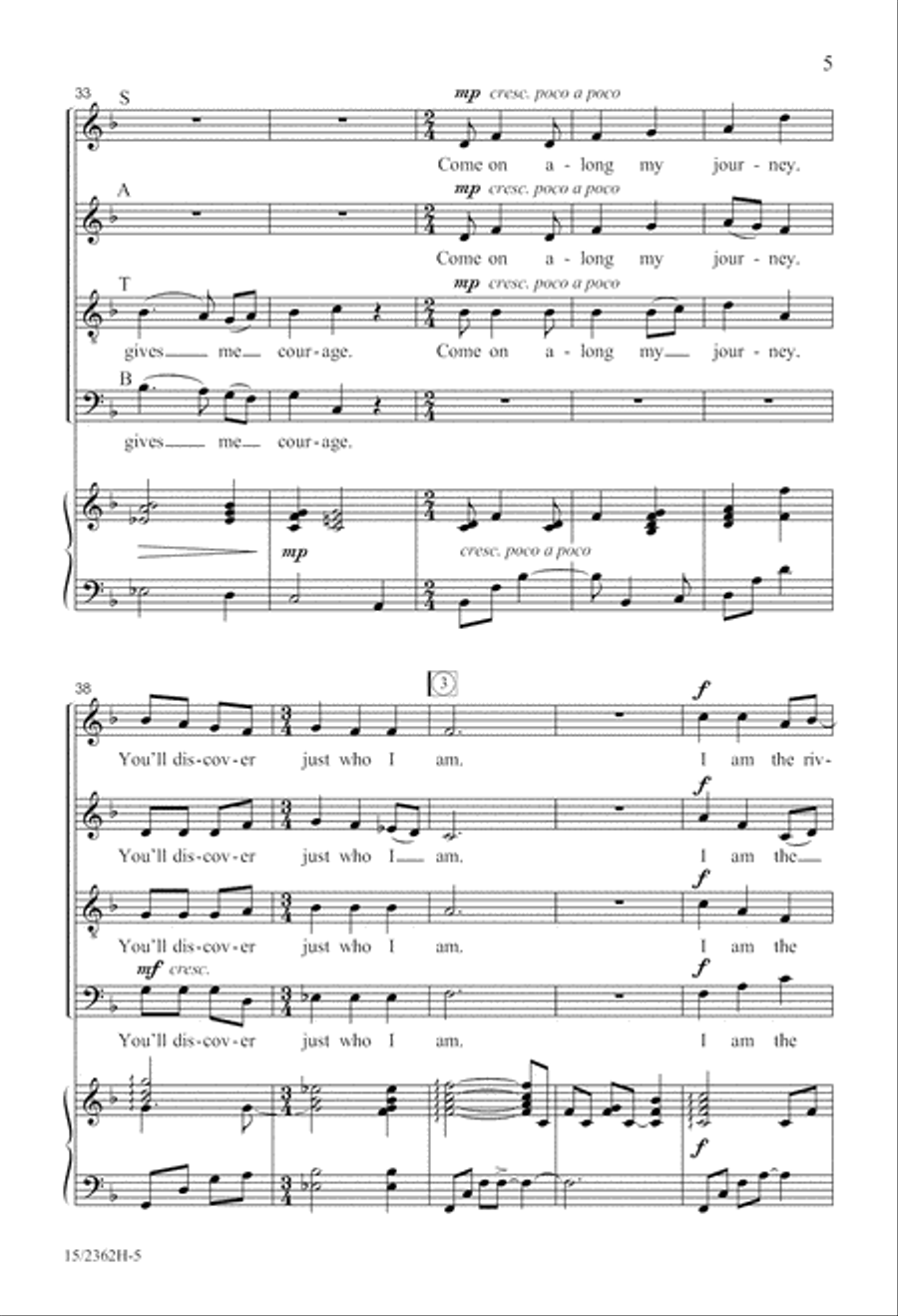 I Am the River 4-Part scores gallery preview page 6