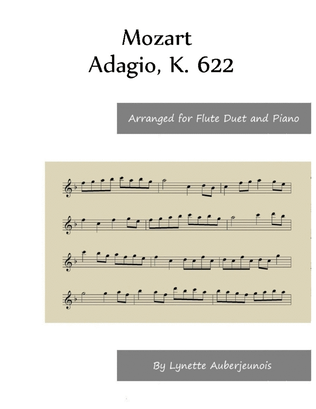 Adagio, K. 622 - Flute Duet and Piano