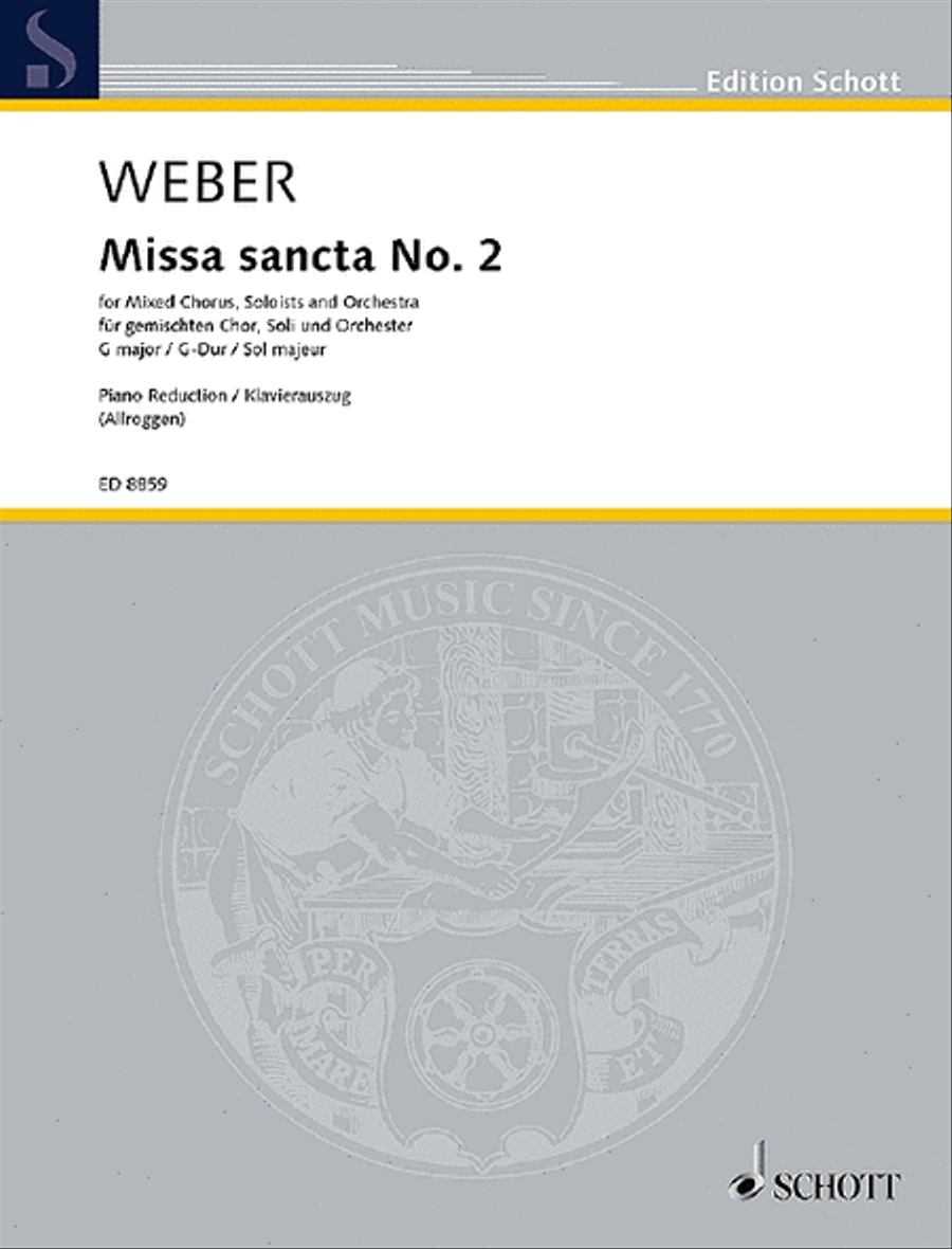 Missa sancta No. 2 G major 4-Part scores gallery preview page 1
