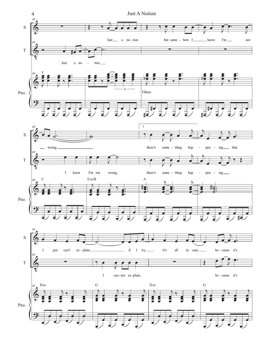 Just A Notion Tenor Voice scores gallery preview page 4