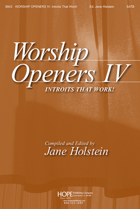 Book cover for Worship Openers: Introits that Work!, Vol. 4
