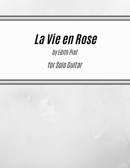 La Vie En Rose (elena Urioste And Tom Poster Version) image number null