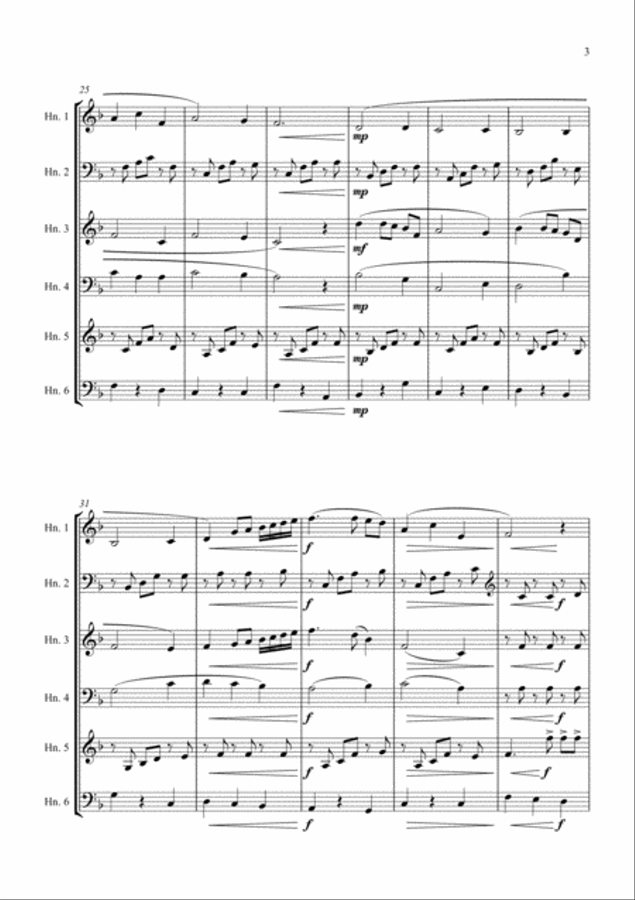Intermezzo from 'Cavalliera Rusticana' Brass Ensemble scores gallery preview page 3