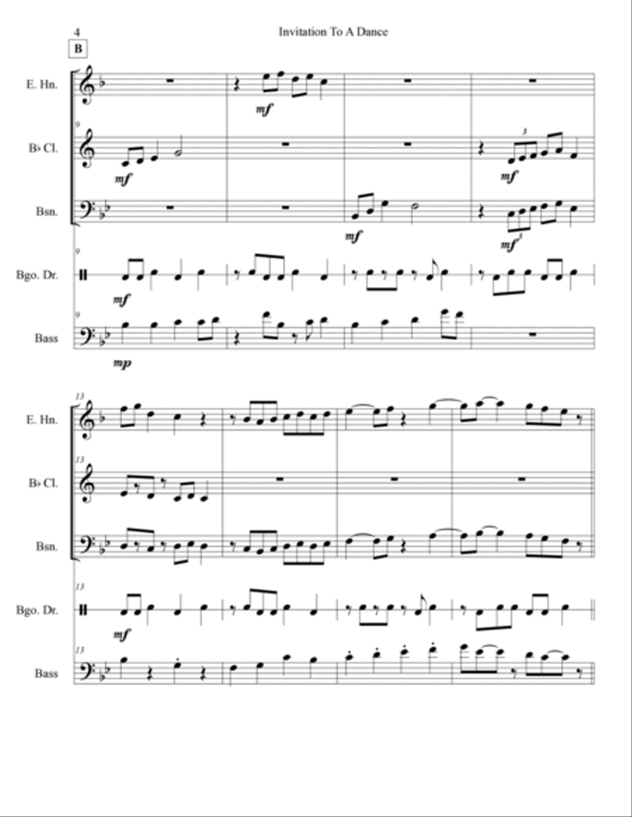 Invitation To A Dance Invitation To A Dance Chamber Music scores gallery preview page 5
